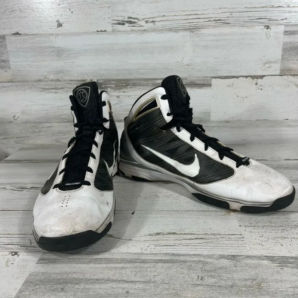 Nike Hyperize TB Mens White Black Grey 367181-111 Athletic‎ Shoes Size 12.5